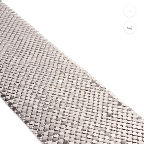VINTAGE Whiting & Davis Shiny Silver metal mesh tie scarf. - Picture 7 of 9